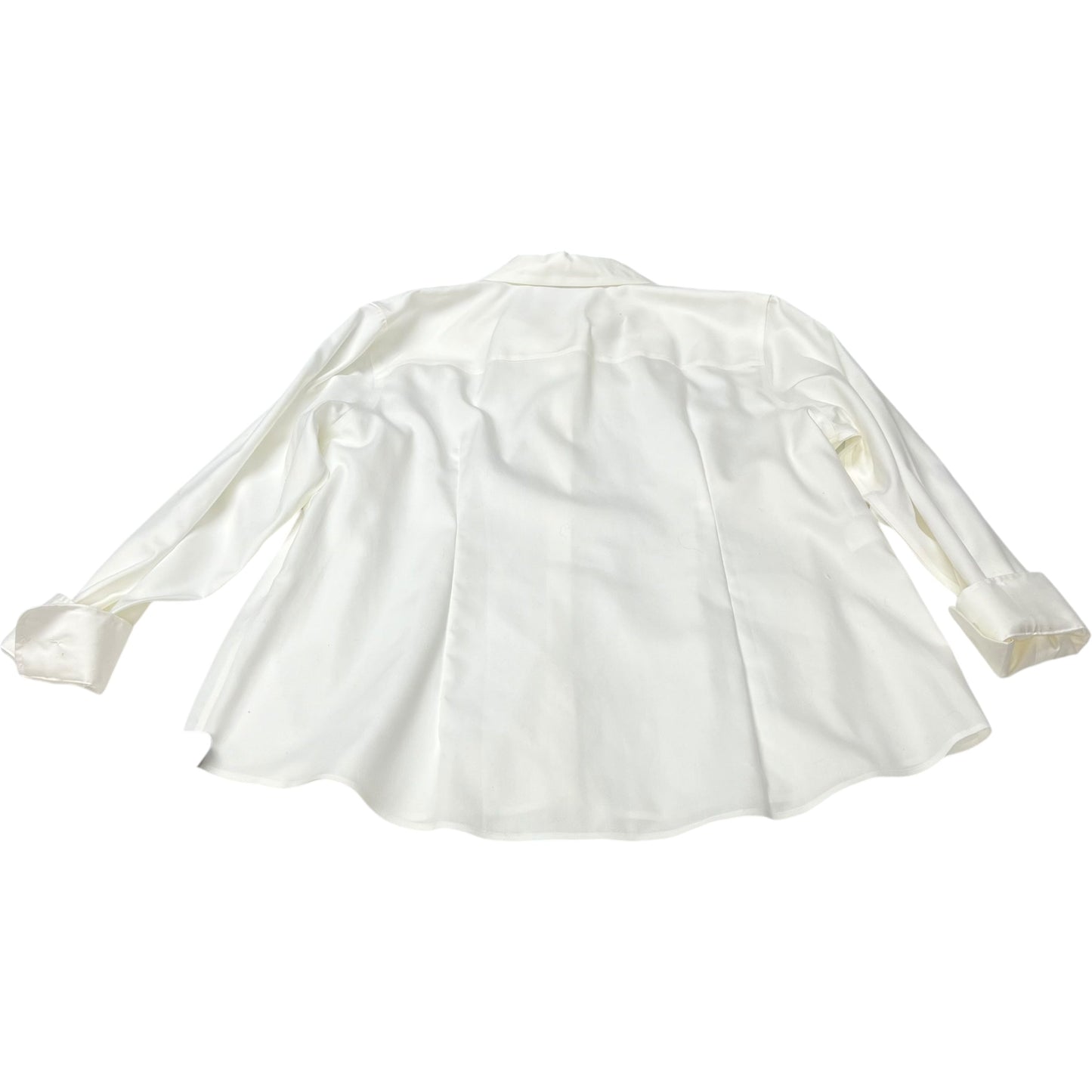 Top Long Sleeve By Jones New York In White, Size: 2x