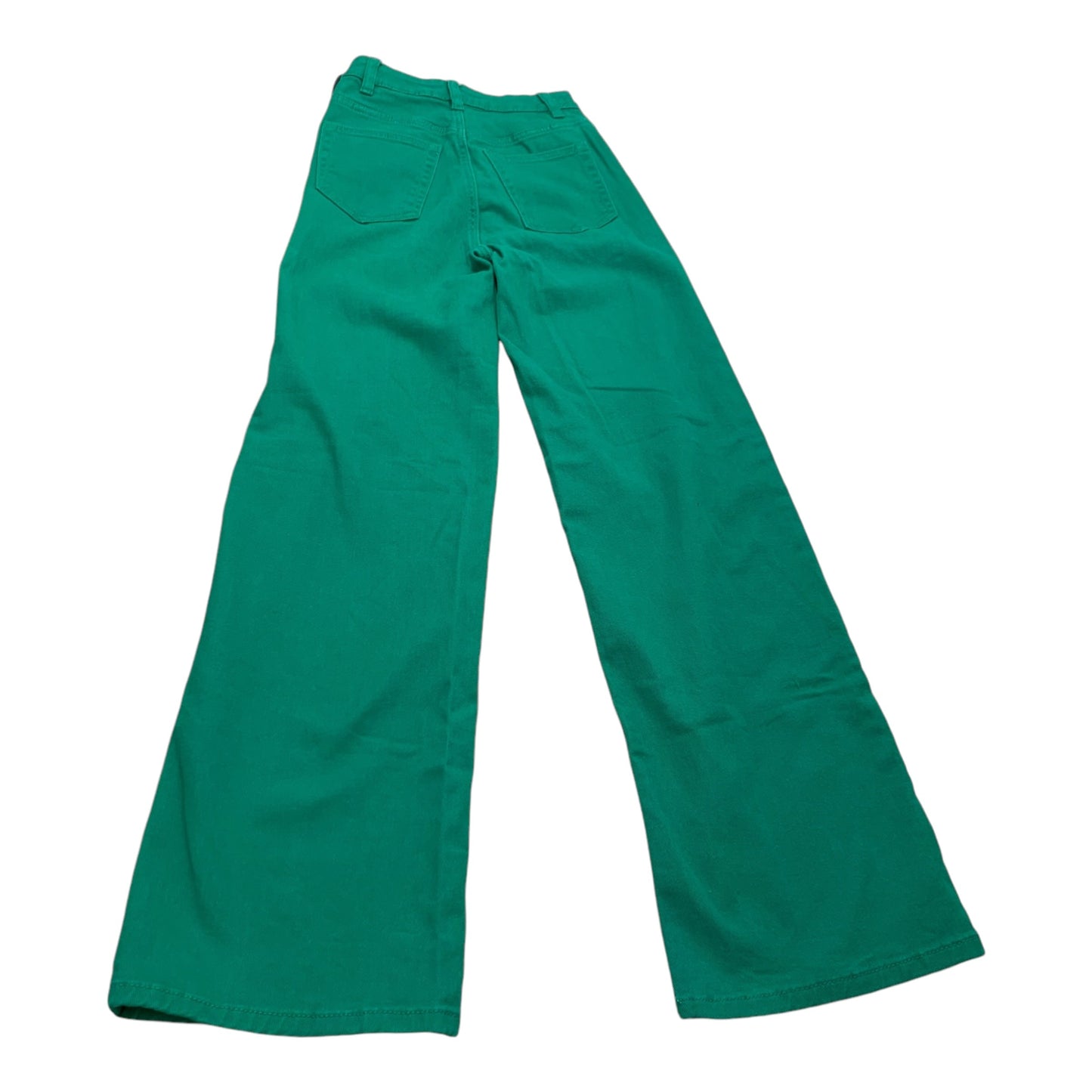 Jeans Wide Leg By Divided In Green Denim, Size: 0