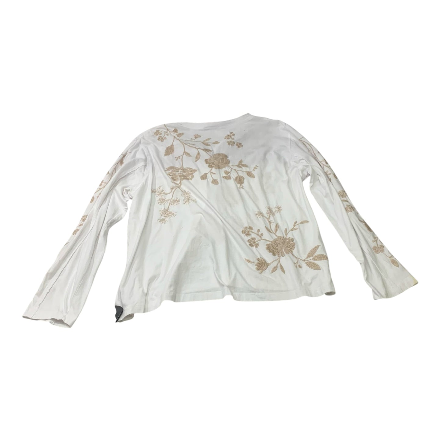 Top Long Sleeve By Johnny Was In White, Size: Xl