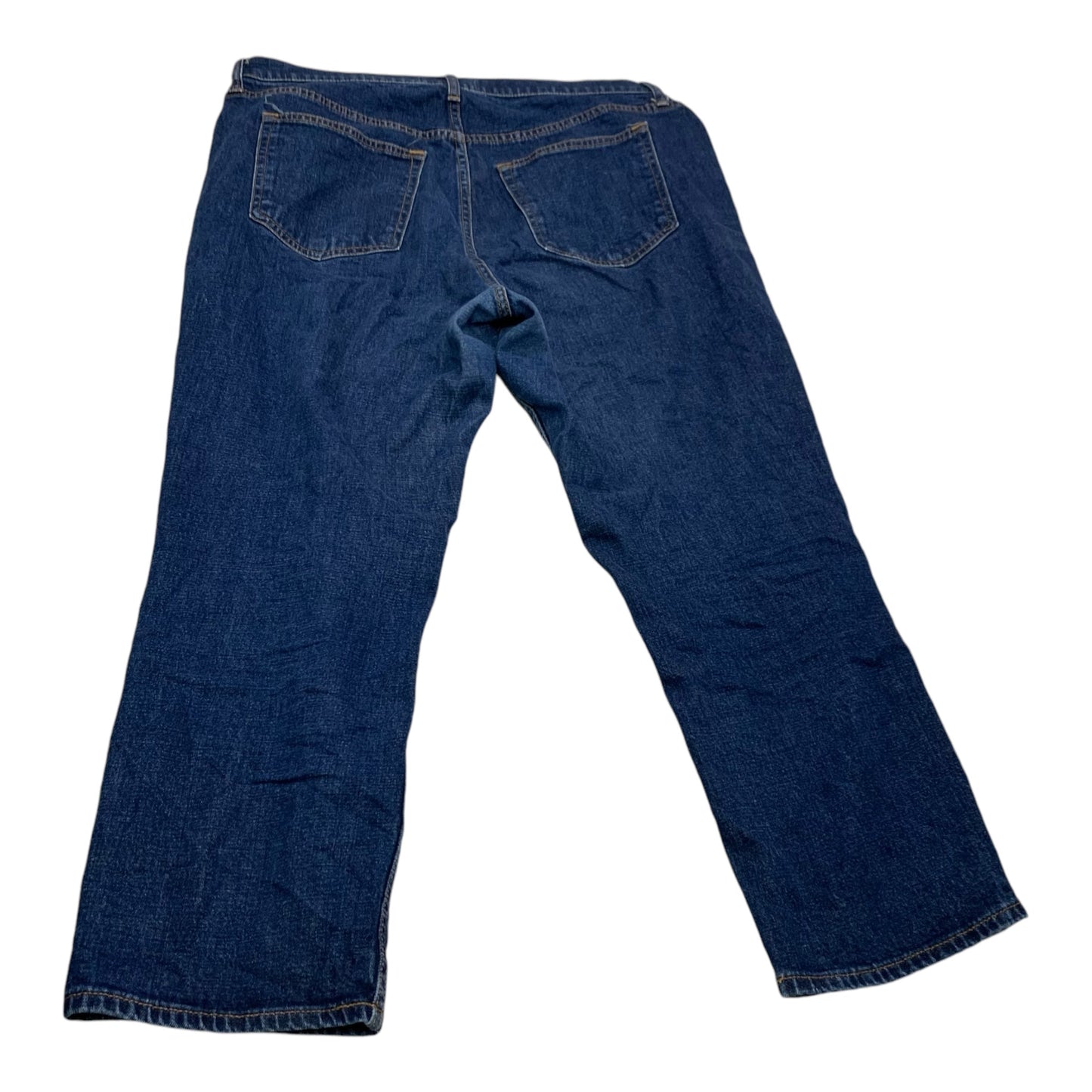 Jeans Straight By Abercrombie And Fitch In Blue Denim, Size: 16