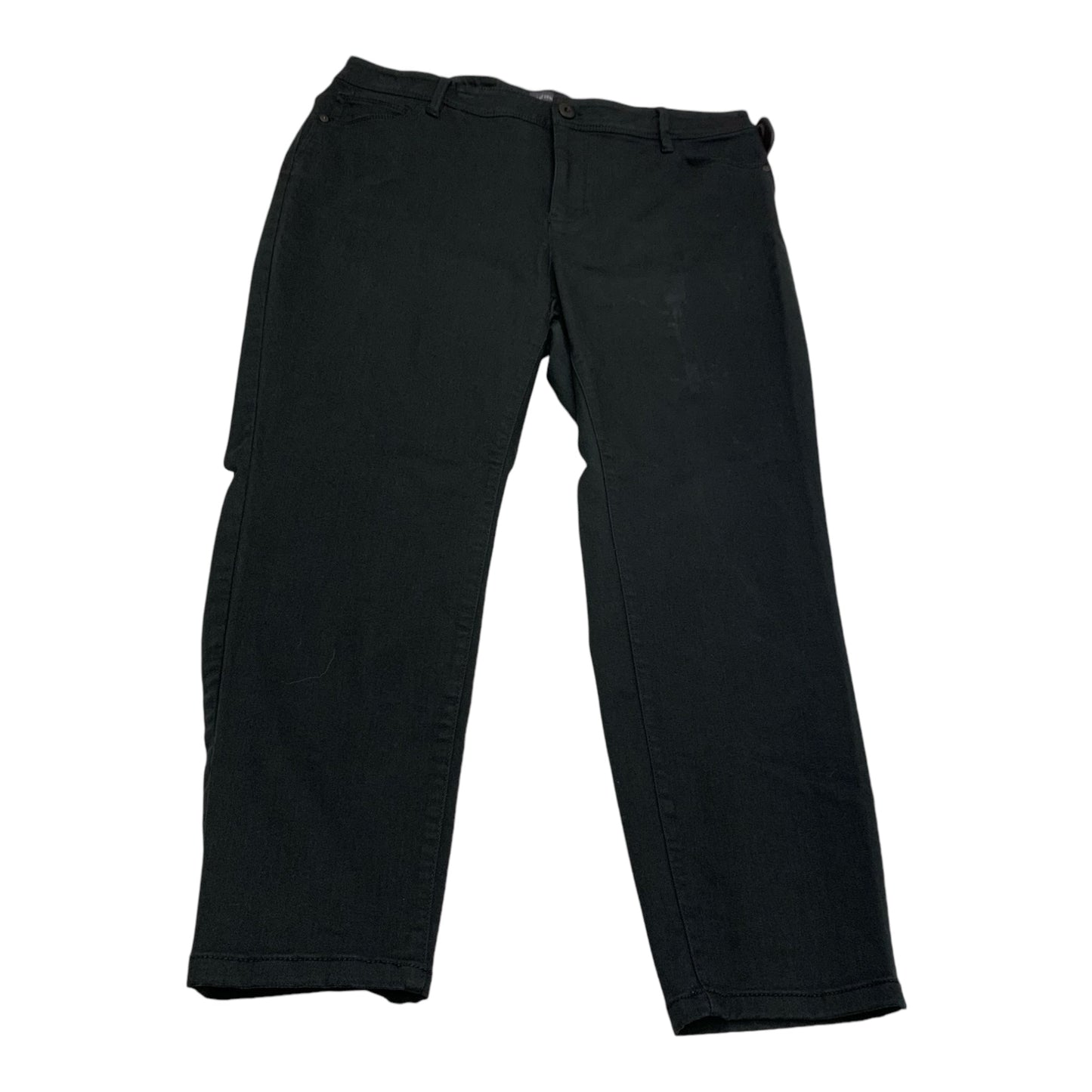 Jeans Skinny By J. Jill In Black Denim, Size: 16