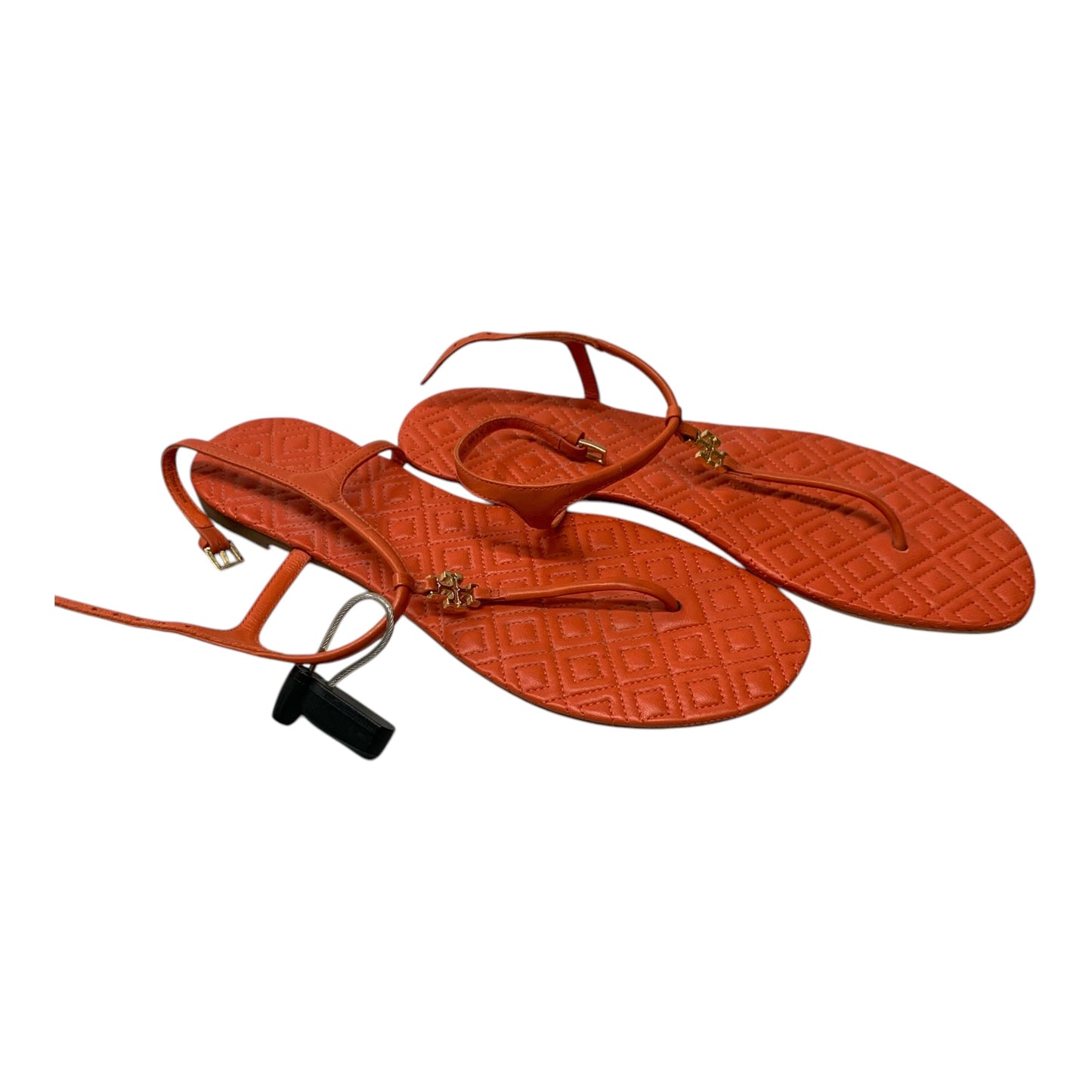 Sandals Designer By Tory Burch In Orange, Size: 10