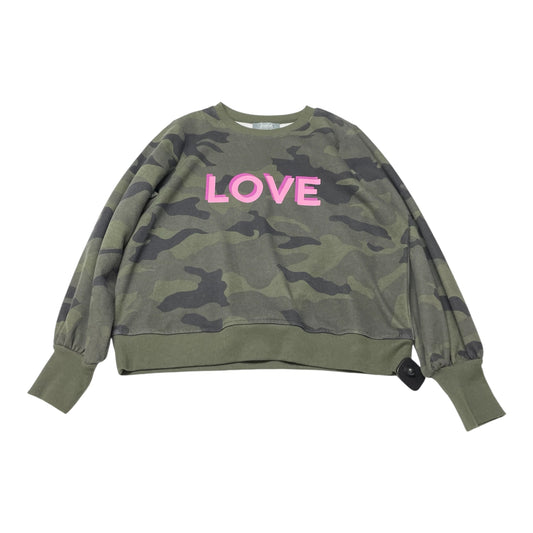 Sweatshirt Crewneck By Marled In Camoflauge, Size: L