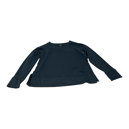 Athletic Top Long Sleeve Crewneck By Talbots In Navy, Size: L