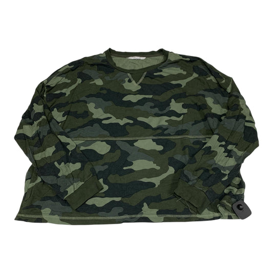 Top Long Sleeve By Bb Dakota In Camouflage Print, Size: L