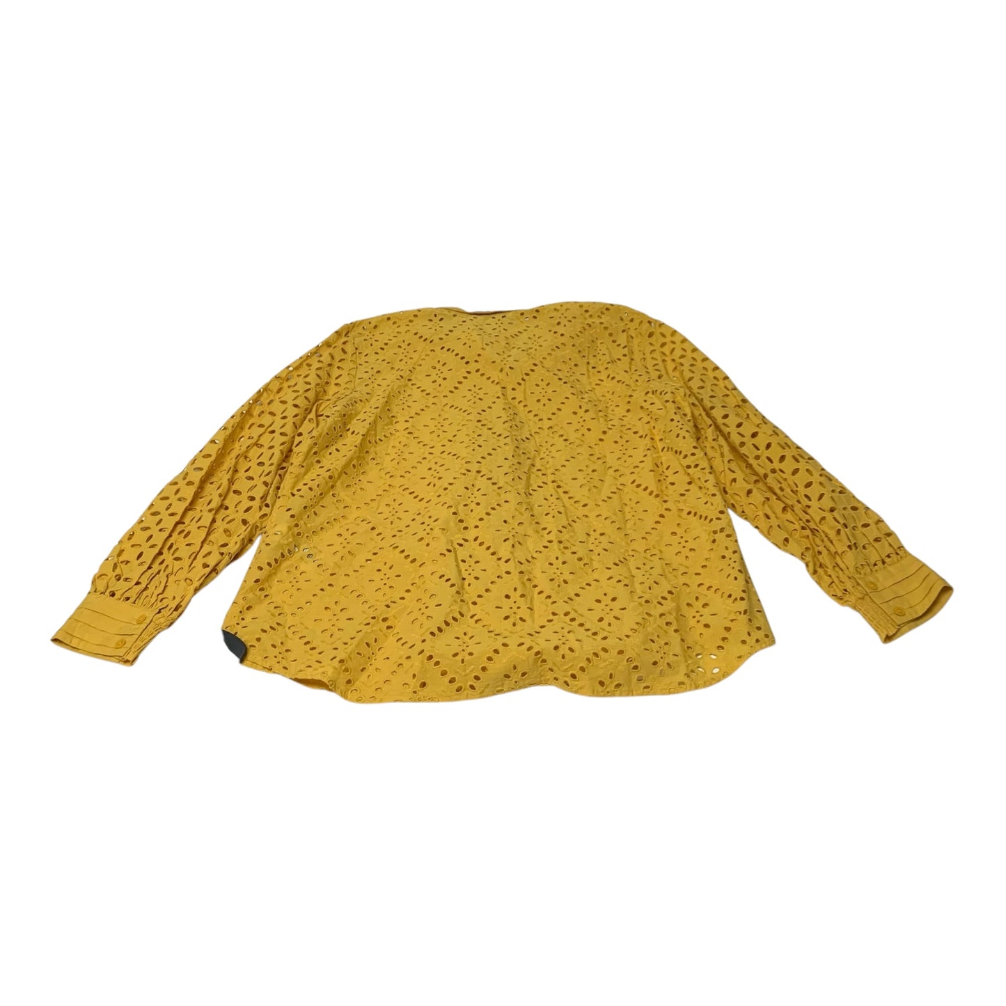 Top Long Sleeve By Chicos In Yellow, Size: Xl