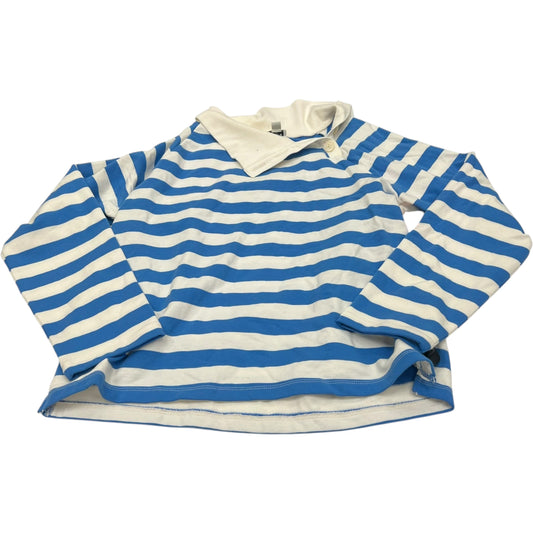 Top Long Sleeve By J. Crew In Blue & White, Size: M