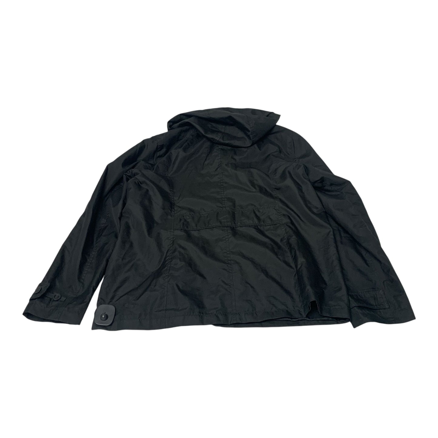 Jacket Windbreaker By Lands End In Black, Size: S