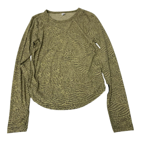 Athletic Top Long Sleeve Crewneck By Gapfit In Green, Size: L