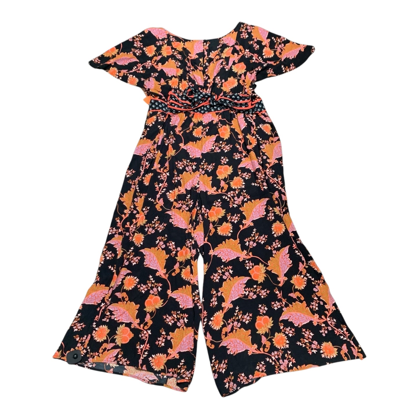 Jumpsuit By Maeve In Black & Orange, Size: 3x