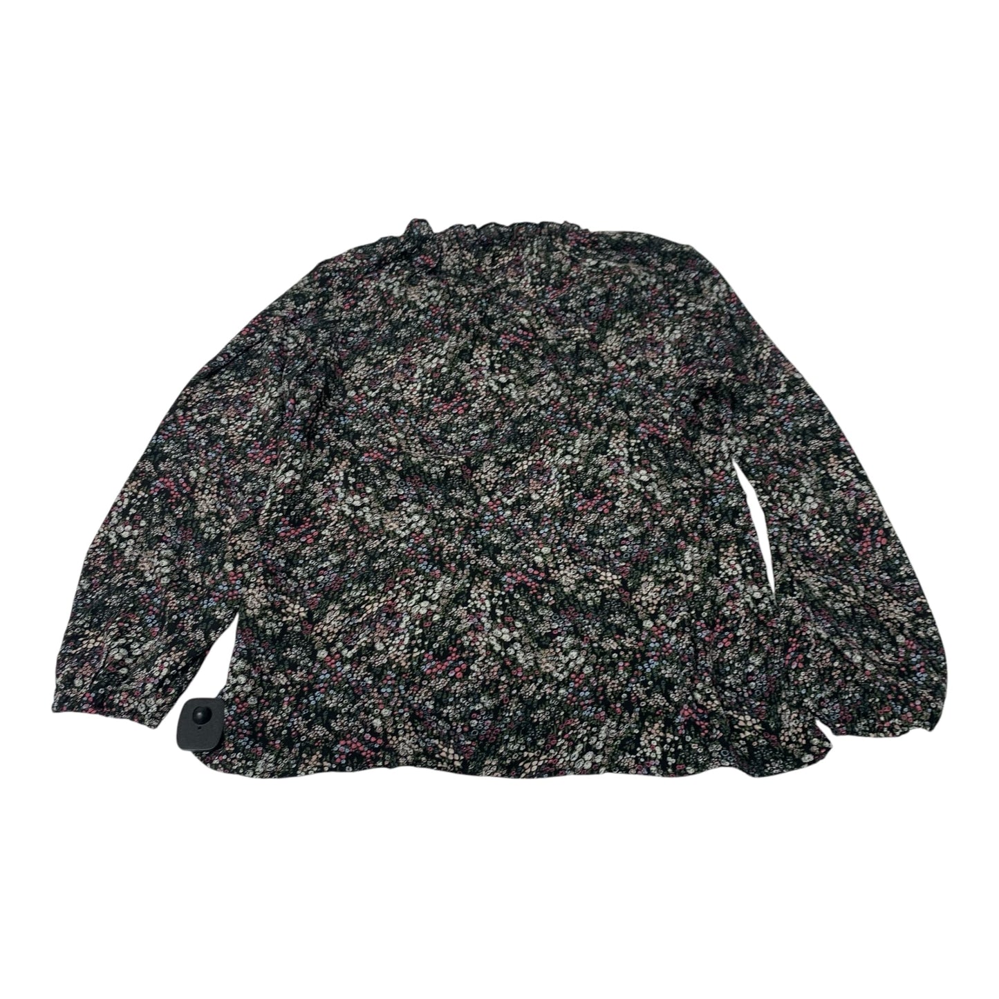 Blouse Long Sleeve By Loft In Floral Print, Size: L