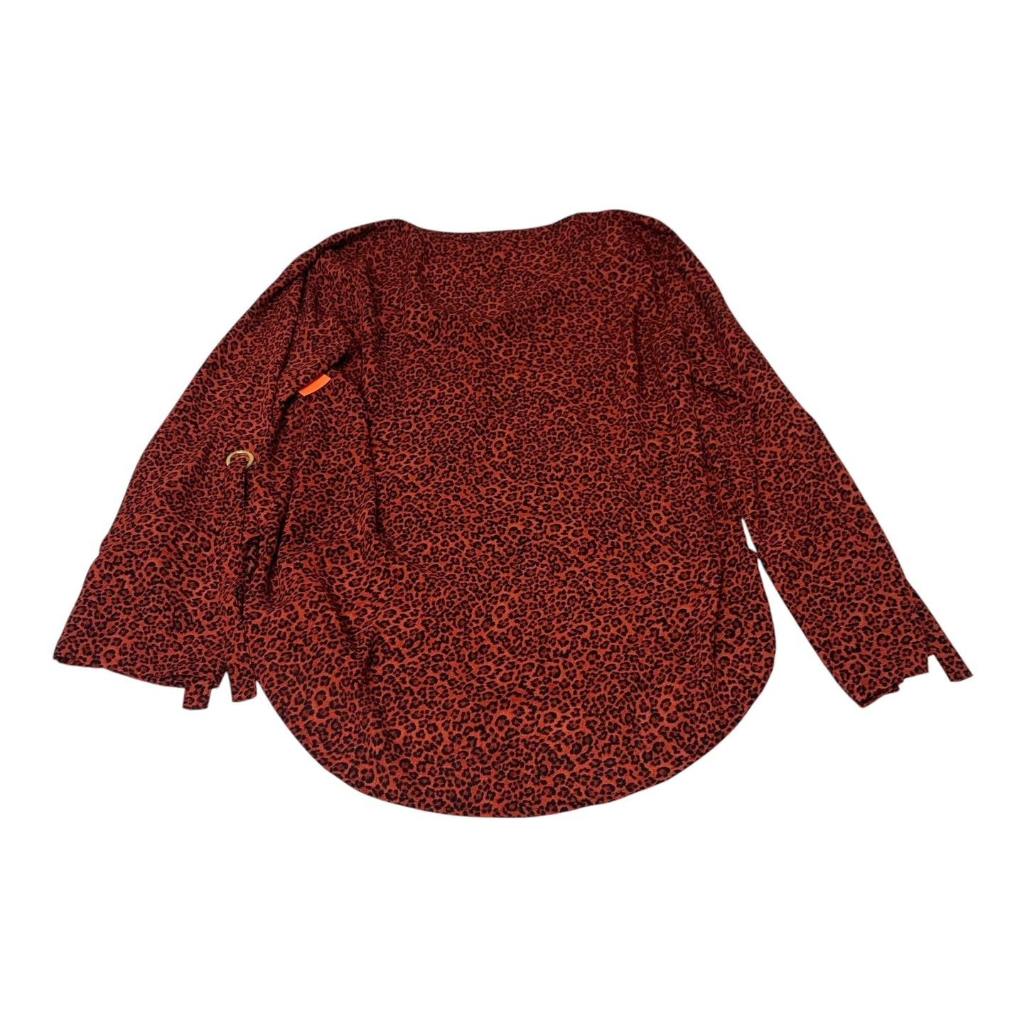 Blouse Long Sleeve By Michael By Michael Kors In Red, Size: M