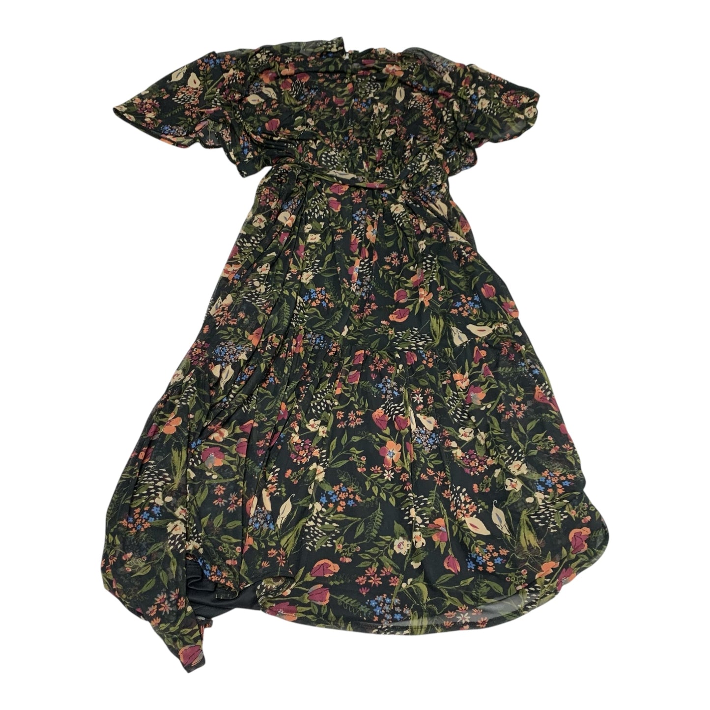 Dress Casual Midi By Ava & Viv In Floral Print, Size: 3x