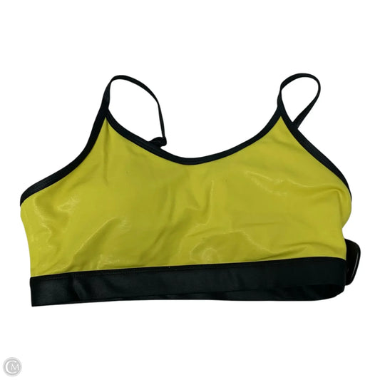 Athletic Bra By Zyia In Yellow, Size: M