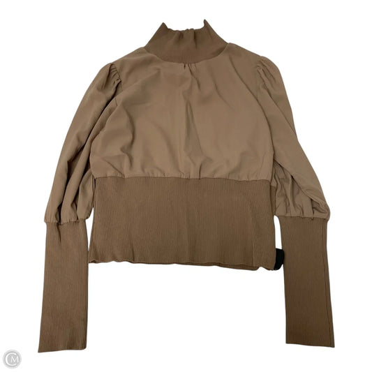 Top Long Sleeve By French Connection In Brown, Size: M