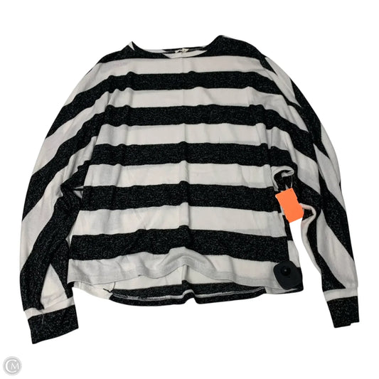 Top Long Sleeve By Bke In Black & White, Size: Xs