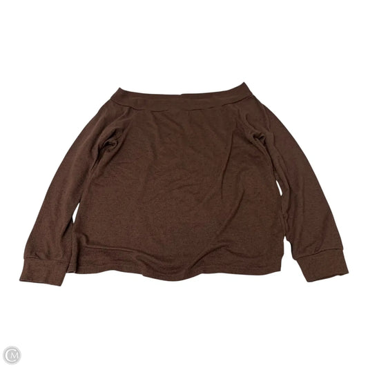 Top Long Sleeve By Shein In Brown, Size: L