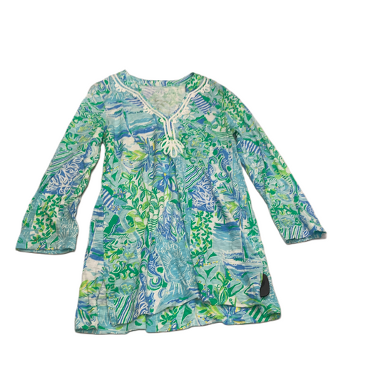 Blue & Green  Dress Designer By Lilly Pulitzer  Size: S