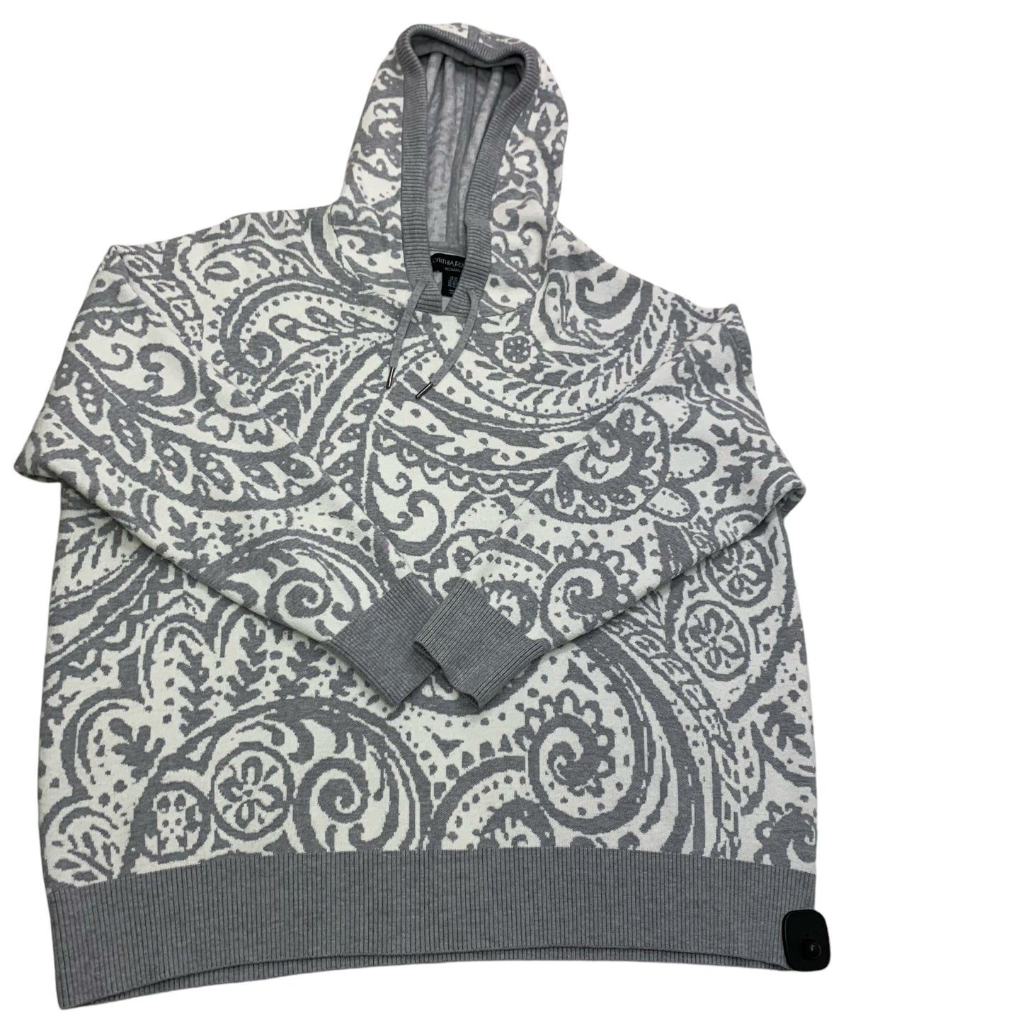 Sweatshirt Hoodie By Cynthia Rowley In Grey, Size: 2x