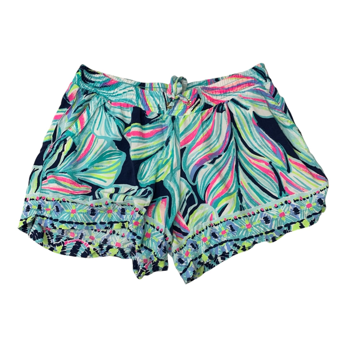 Shorts Designer By Lilly Pulitzer In Blue & Green, Size: S