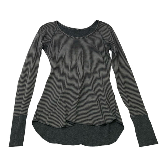 Athletic Top Long Sleeve Crewneck By Lululemon In Grey, Size: S