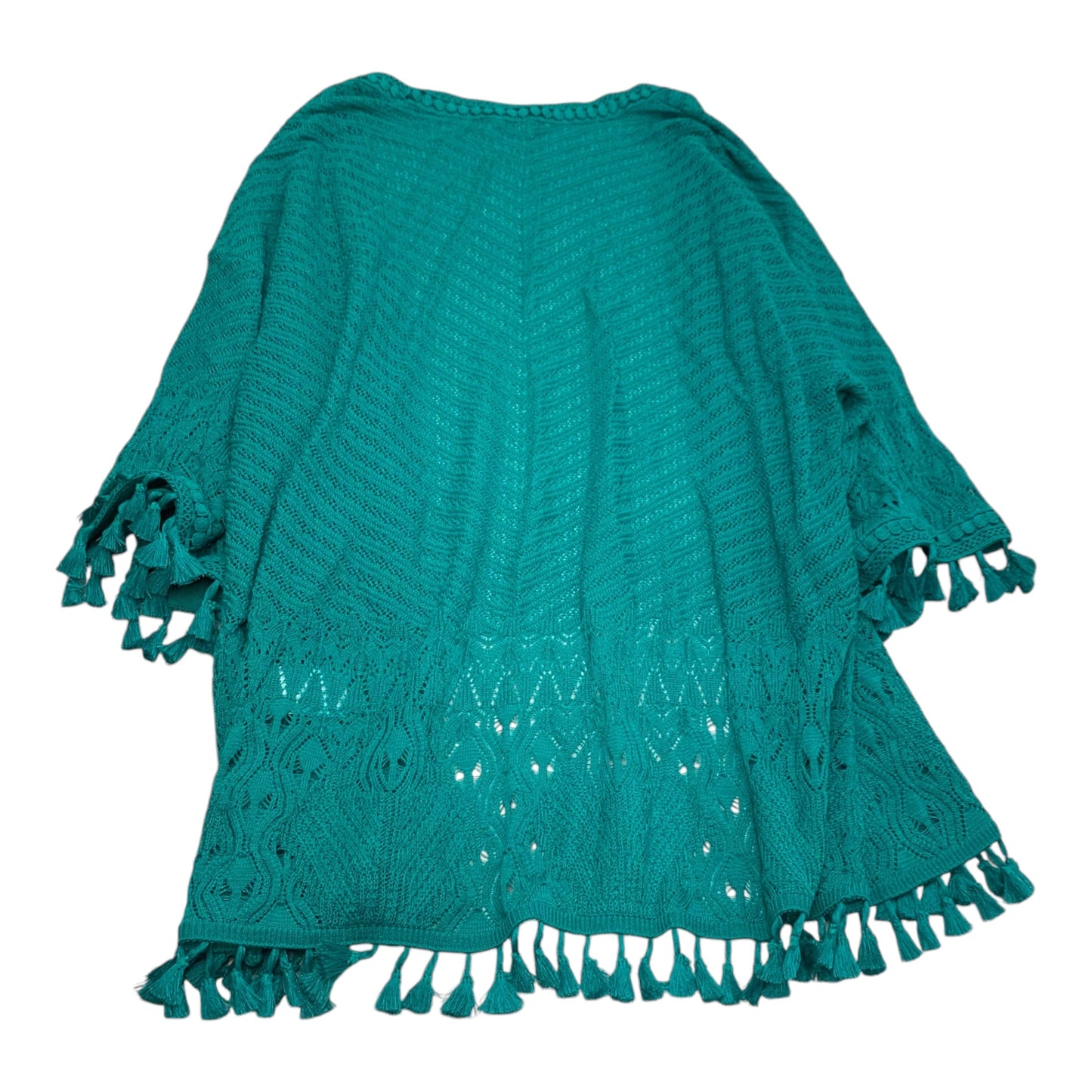 Shawl By Chicos In Green, Size: Xl