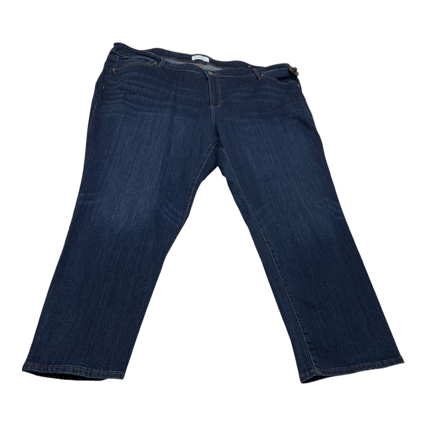 Jeans Straight By Loft In Blue Denim, Size: 26