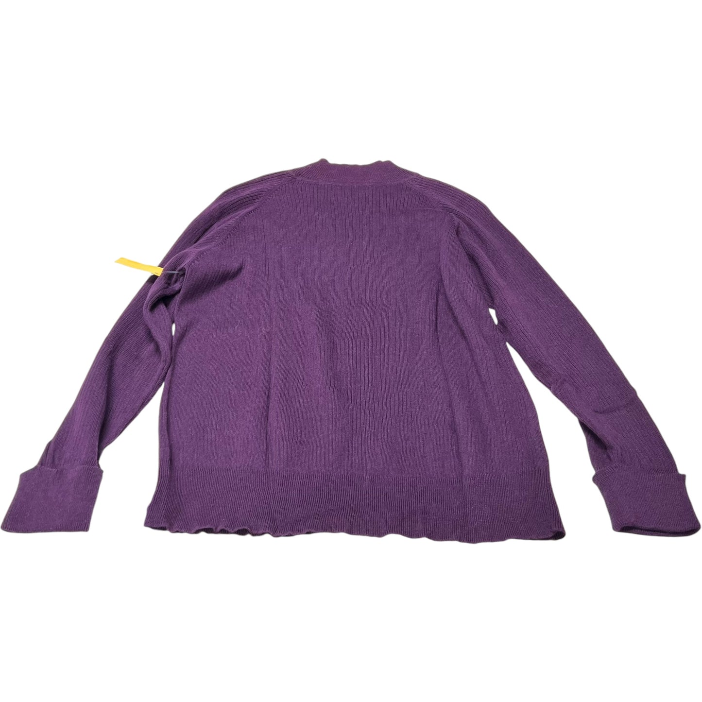 Sweater By Denim And Co Qvc In Purple, Size: 1x