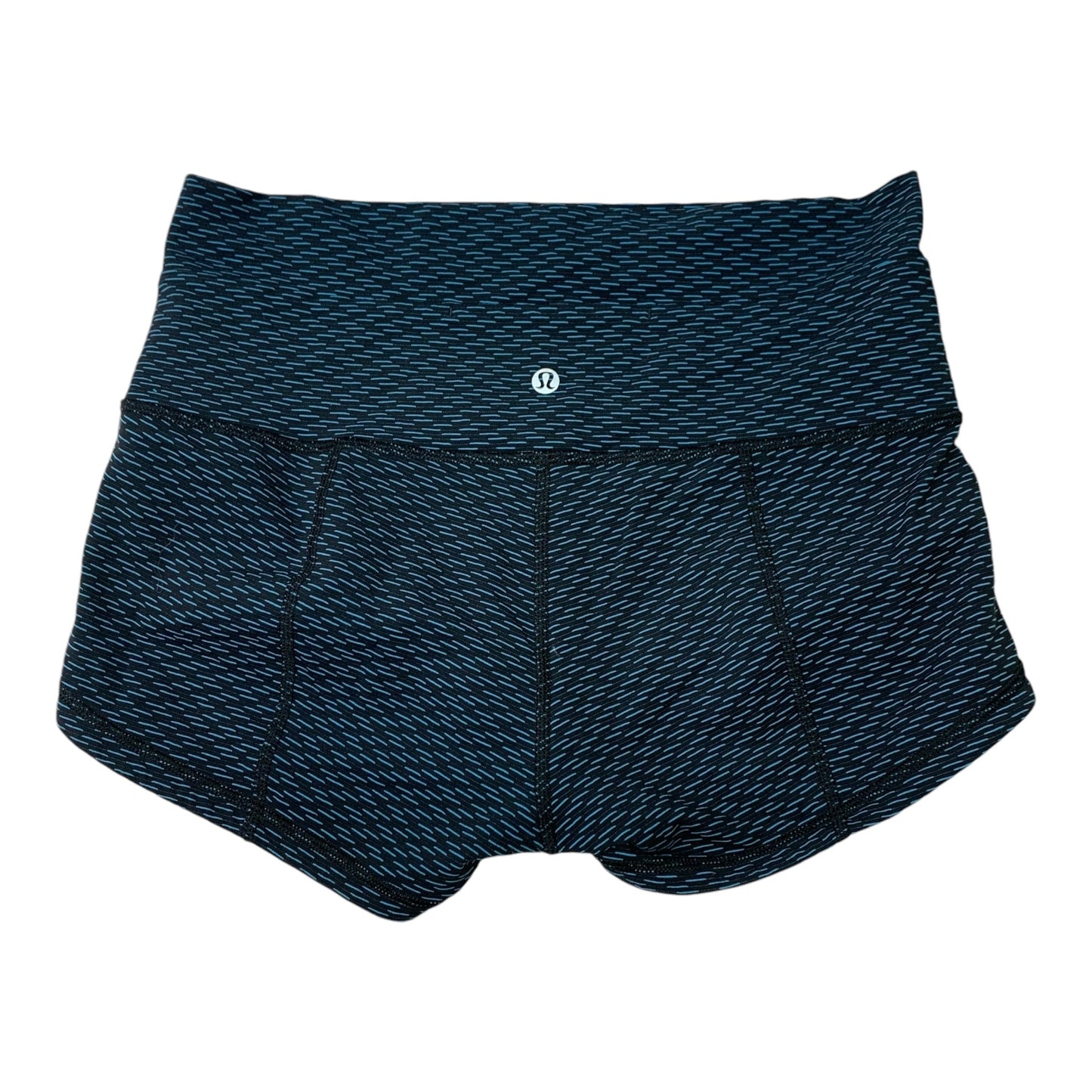 Athletic Shorts By Lululemon In Black & Blue, Size: S