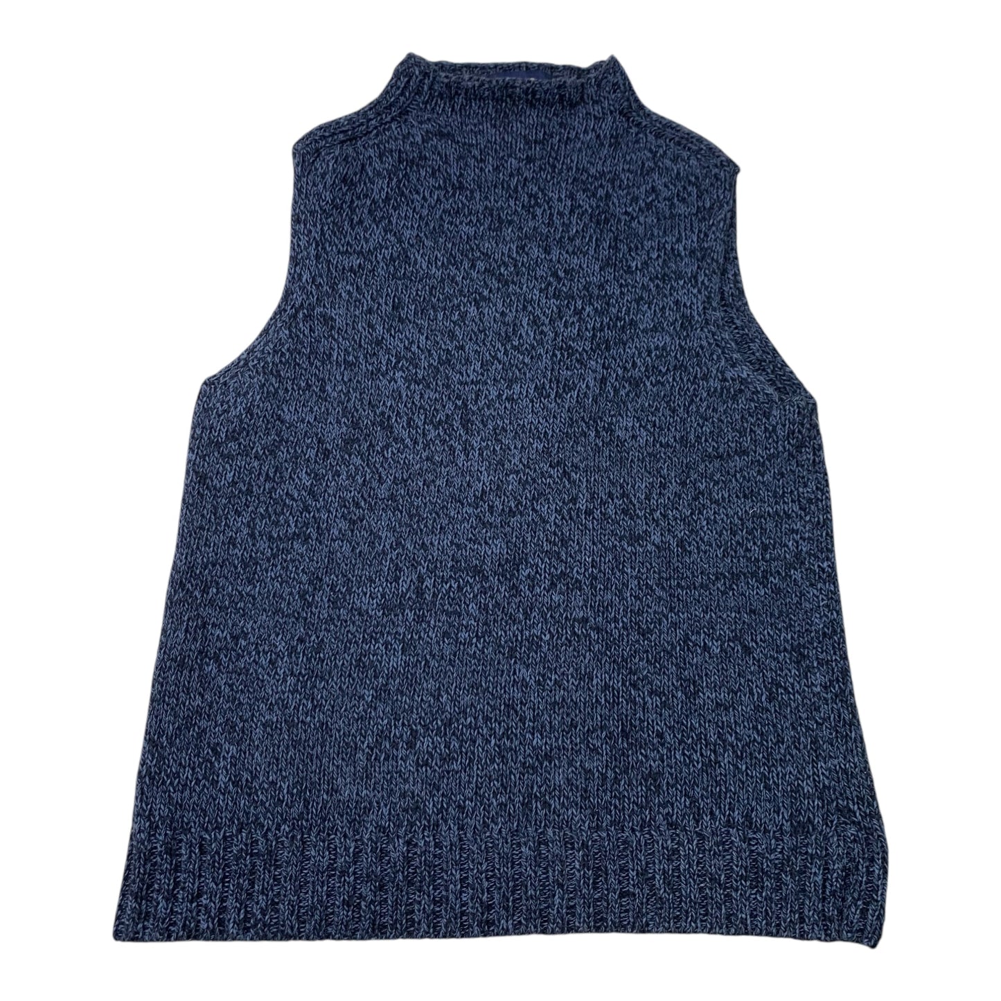 Vest Sweater By Charter Club In Blue, Size: M