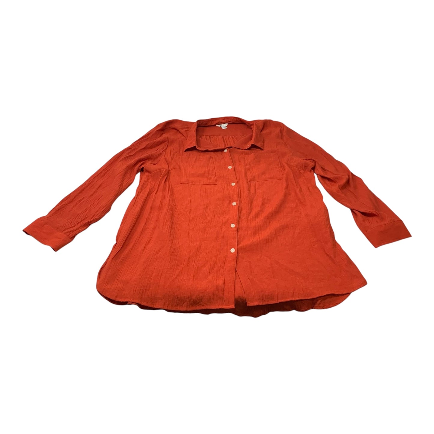 Top Long Sleeve By Cato In Red, Size: 2x