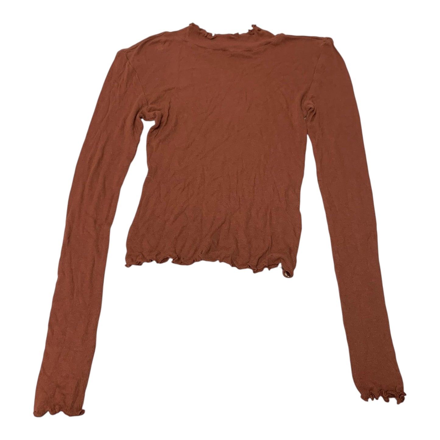 Top Long Sleeve By Abound In Orange, Size: Xs