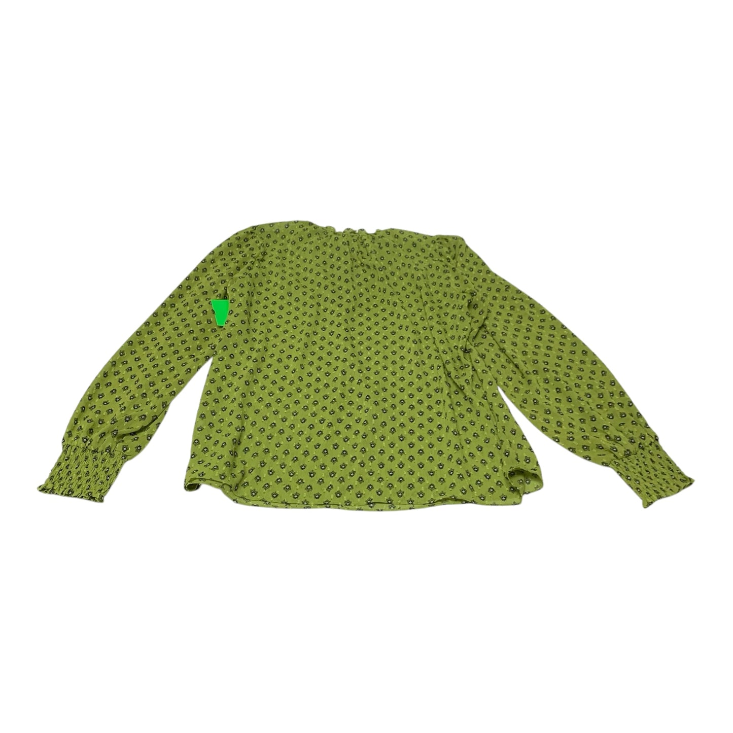 Blouse Long Sleeve By Carolina Belle In Green, Size: M