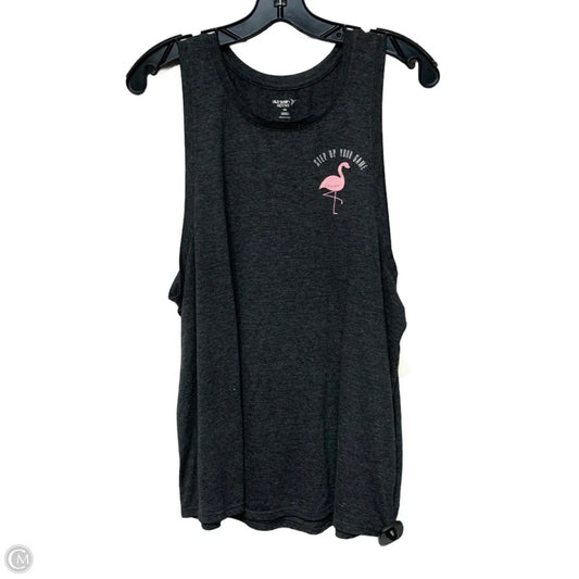 Athletic Tank Top By Old Navy In Grey, Size: Xxl