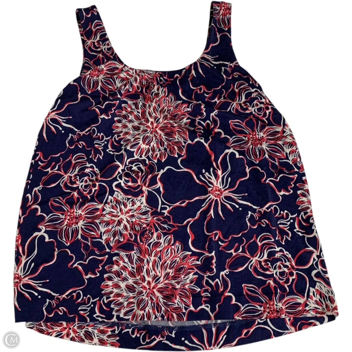 Top Sleeveless Designer By Lilly Pulitzer In Navy, Size: M