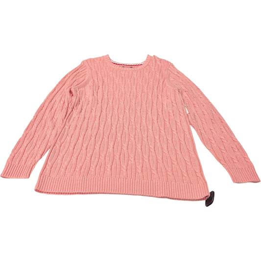 Sweater By Lands End In Pink, Size: 2x