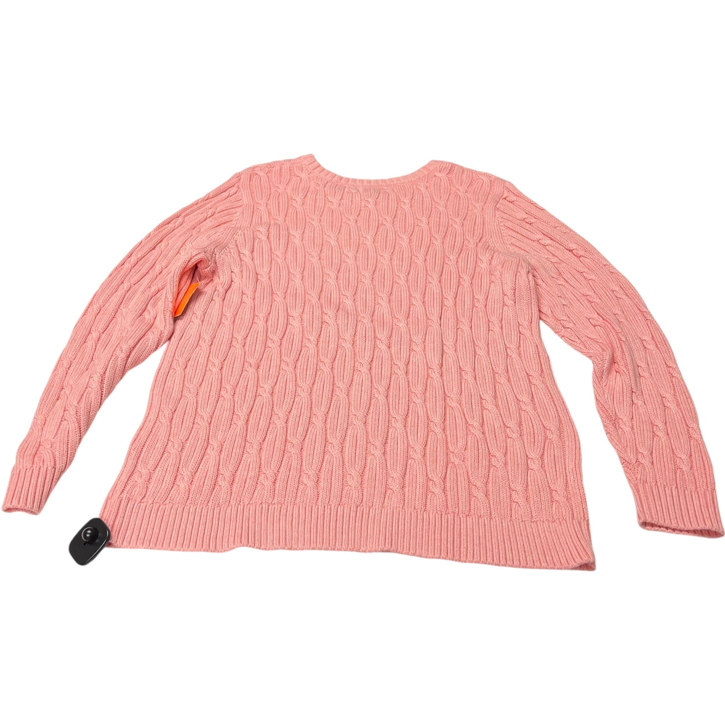 Sweater By Lands End In Pink, Size: 2x