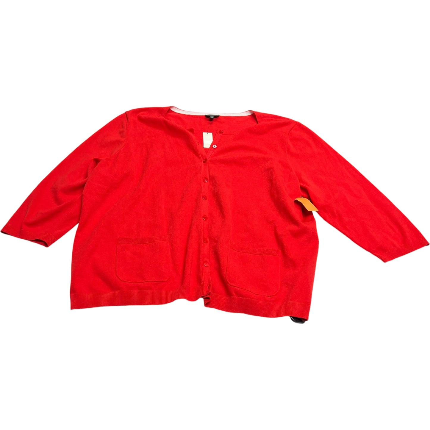 Cardigan By Talbots In Red, Size: 3x