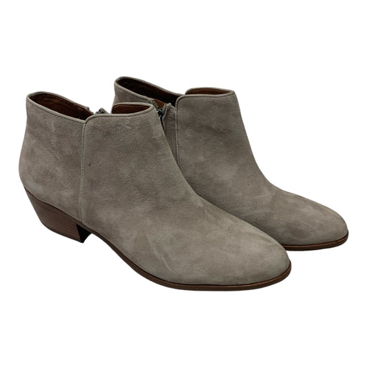 Boots Ankle Heels By Sam Edelman In Grey, Size: 11