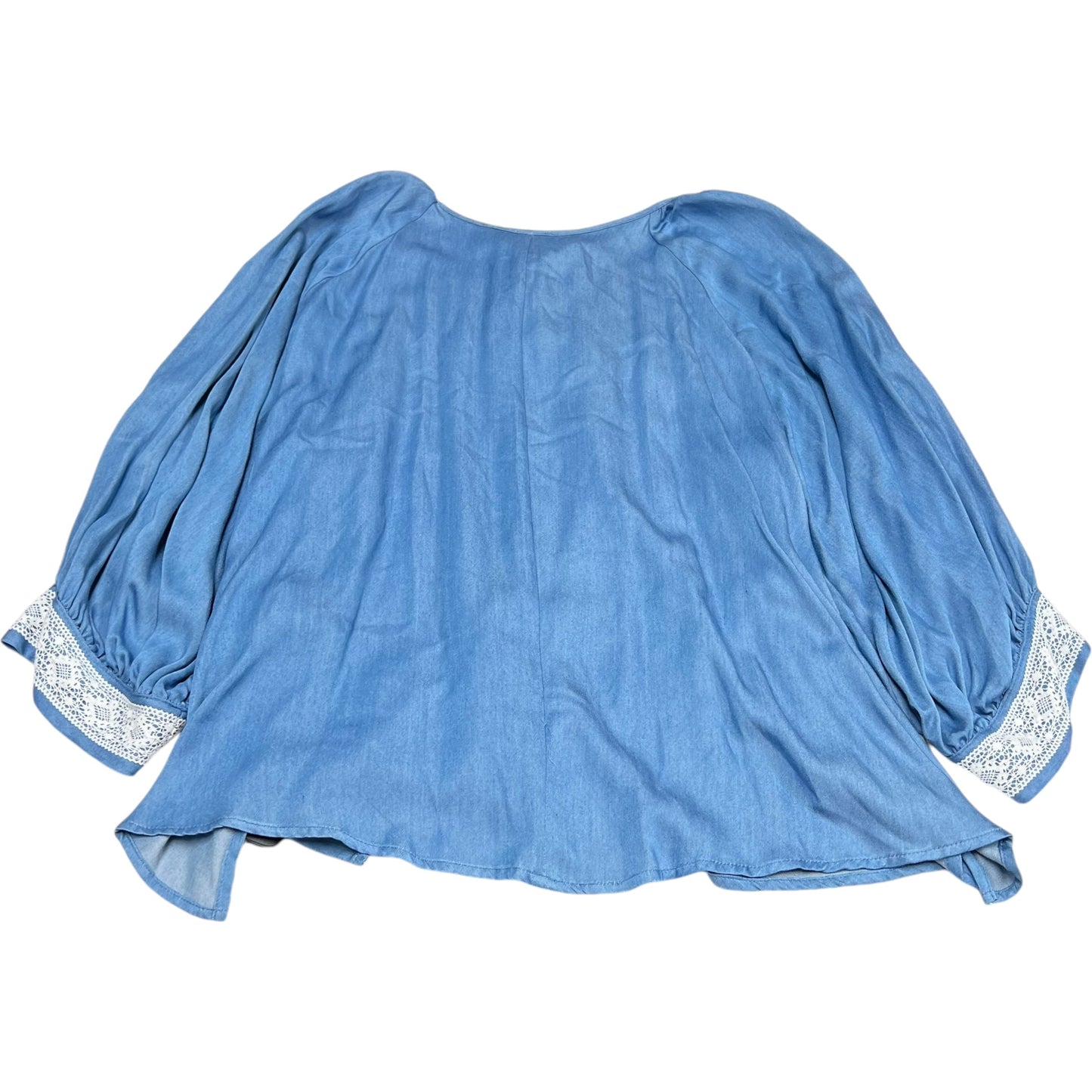 Top Long Sleeve By Karen Kane In Blue, Size: 3x