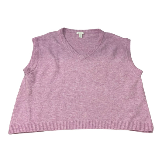 Vest Sweater By H&m In Purple, Size: M