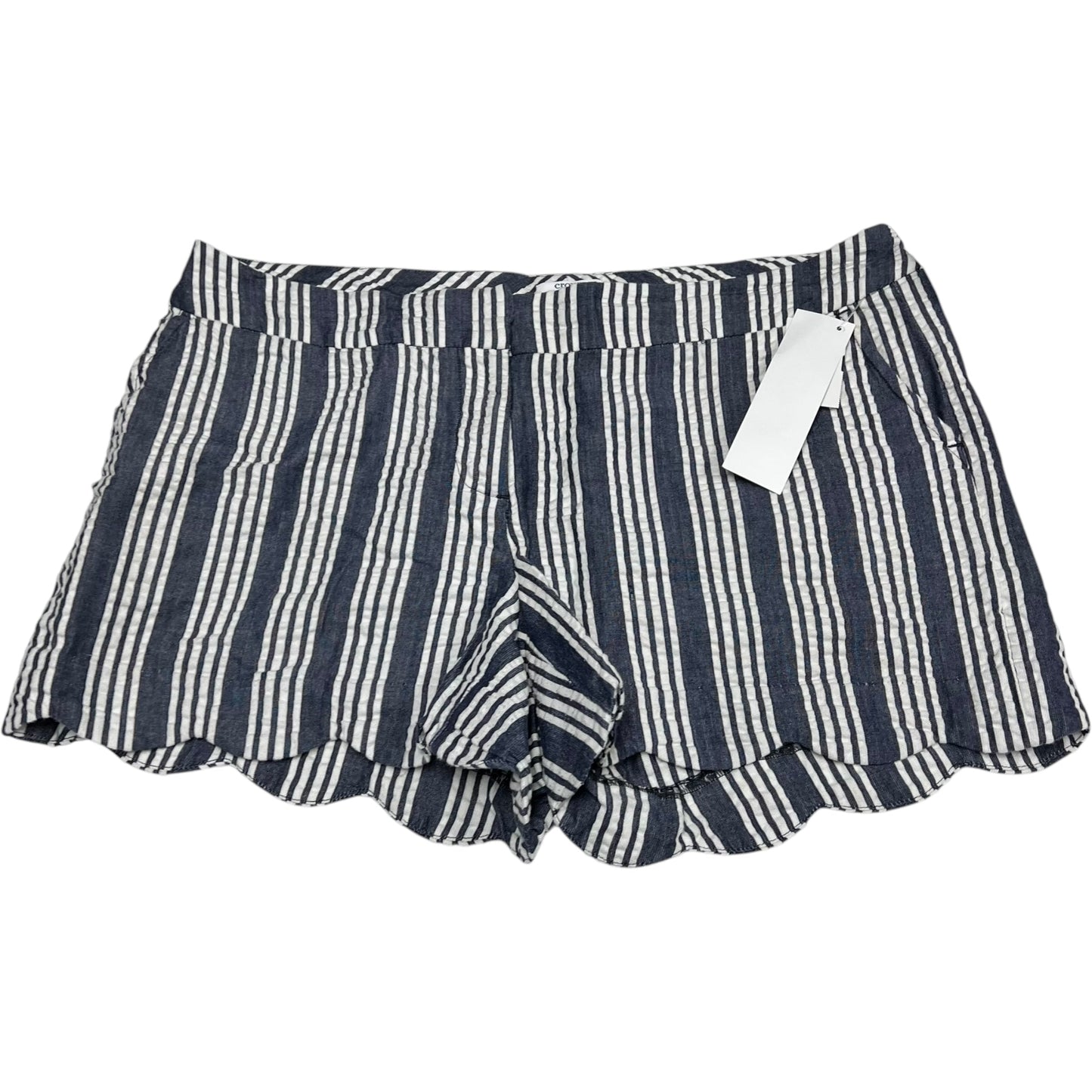 Shorts By Crown And Ivy In Blue & White, Size: 10petite