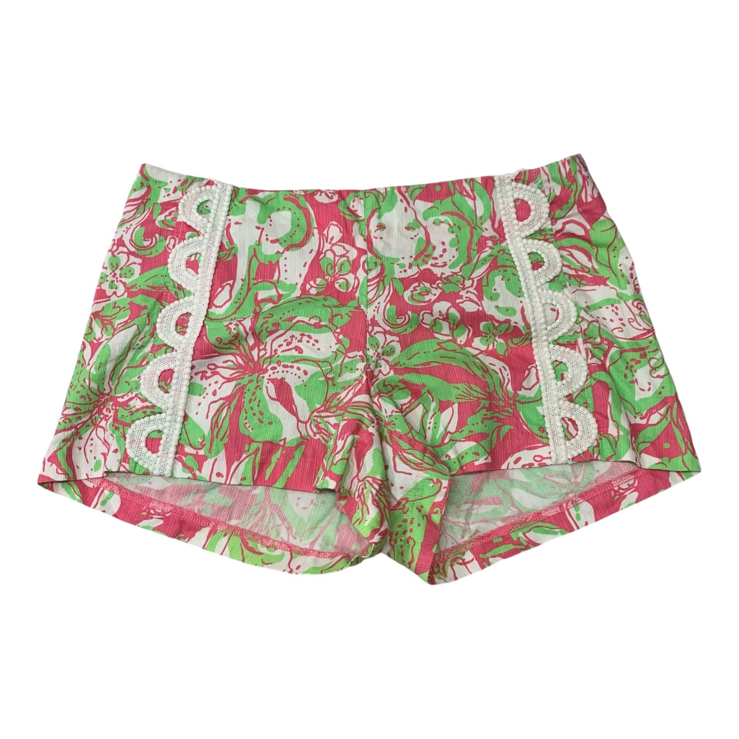 Shorts Designer By Lilly Pulitzer In Green & Pink, Size: 6