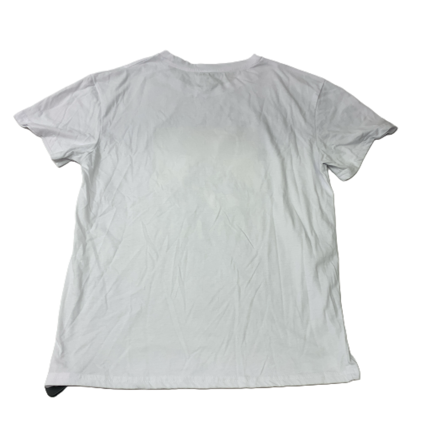 White  Top Short Sleeve Basic By Shein  Size: M
