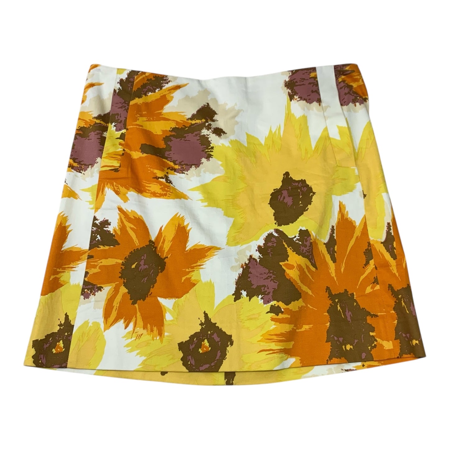 Skirt Mini & Short By J. Crew In Orange & Yellow, Size: Xs