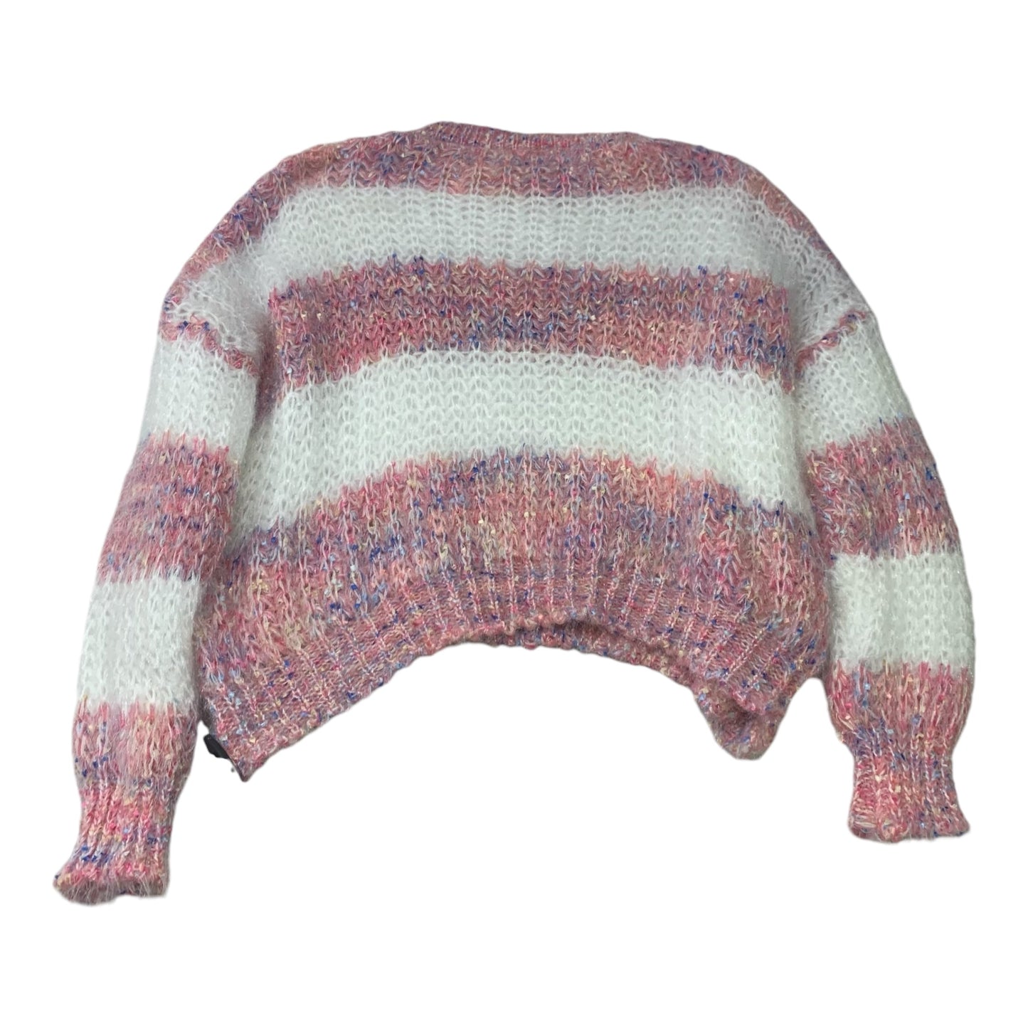 Sweater By Shein In Pink & White, Size: S