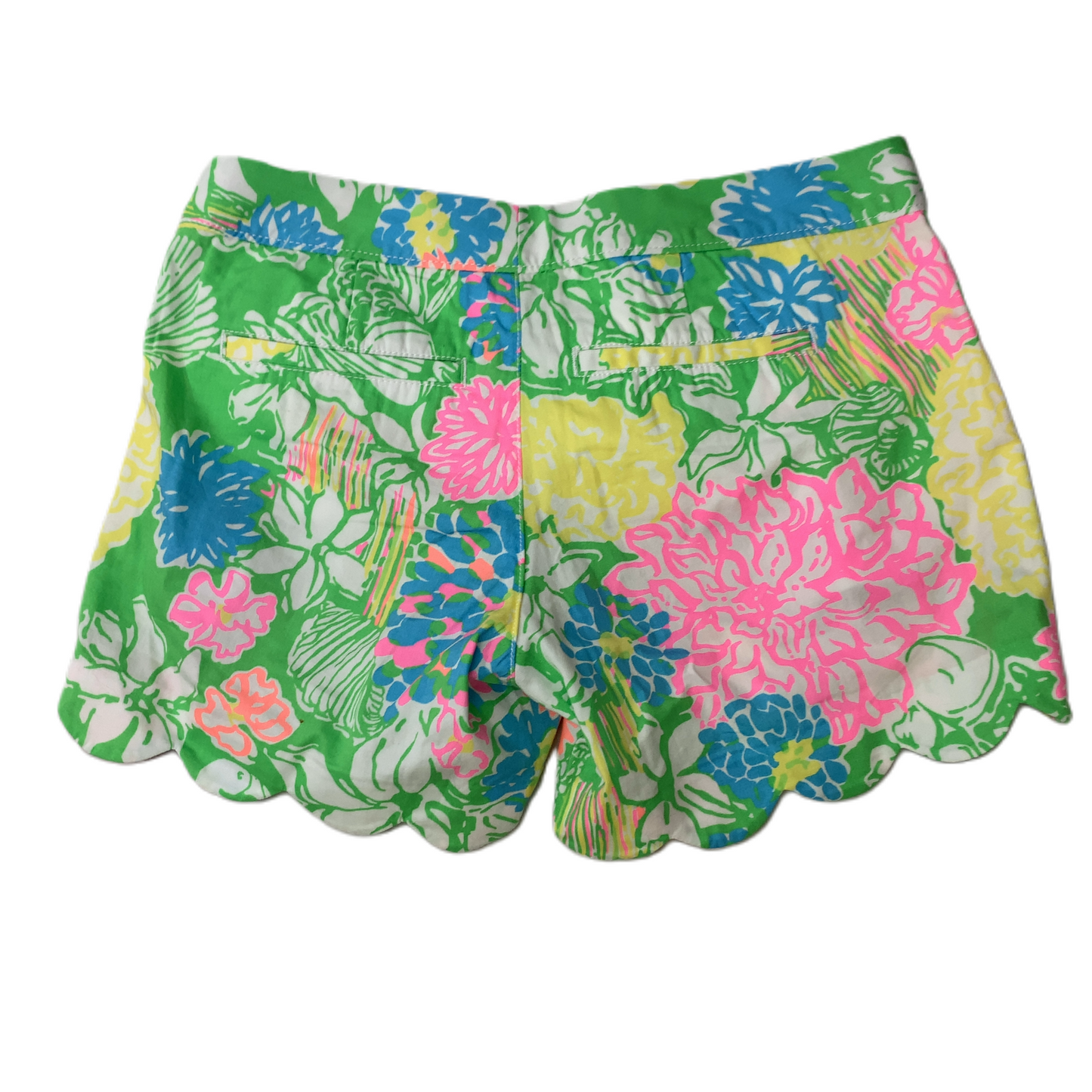 Green & Yellow  Shorts Designer By Lilly Pulitzer  Size: 00