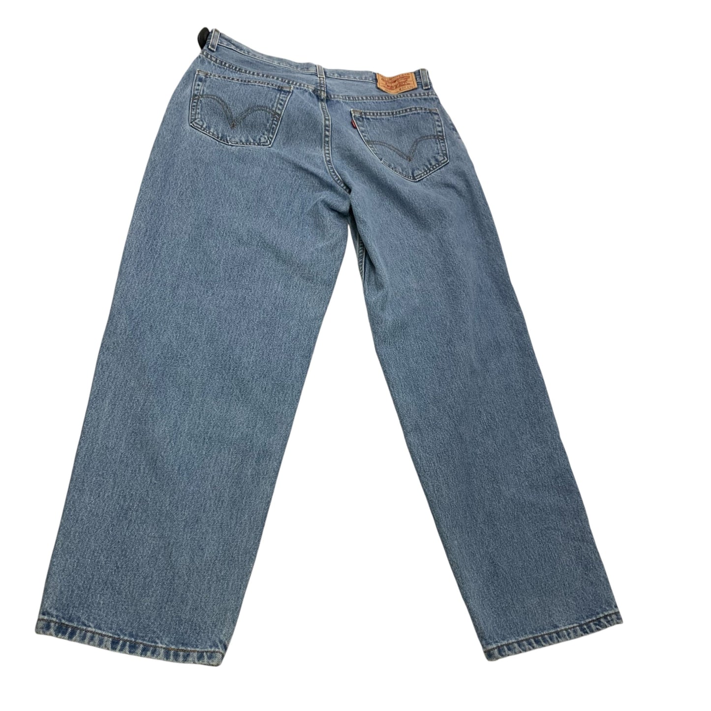 Jeans Straight By Levis In Blue Denim, Size: 18