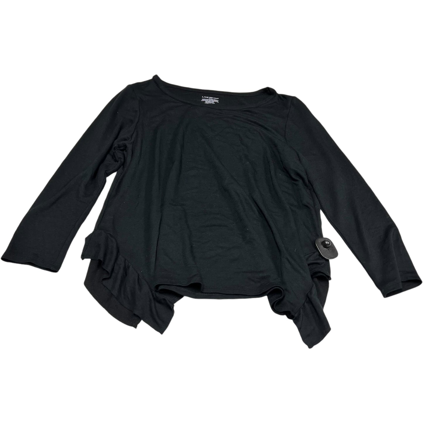 Top Long Sleeve By Lane Bryant In Black, Size: Xl