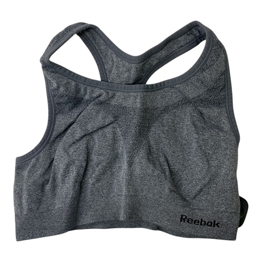 Athletic Bra By Reebok In Grey, Size: M